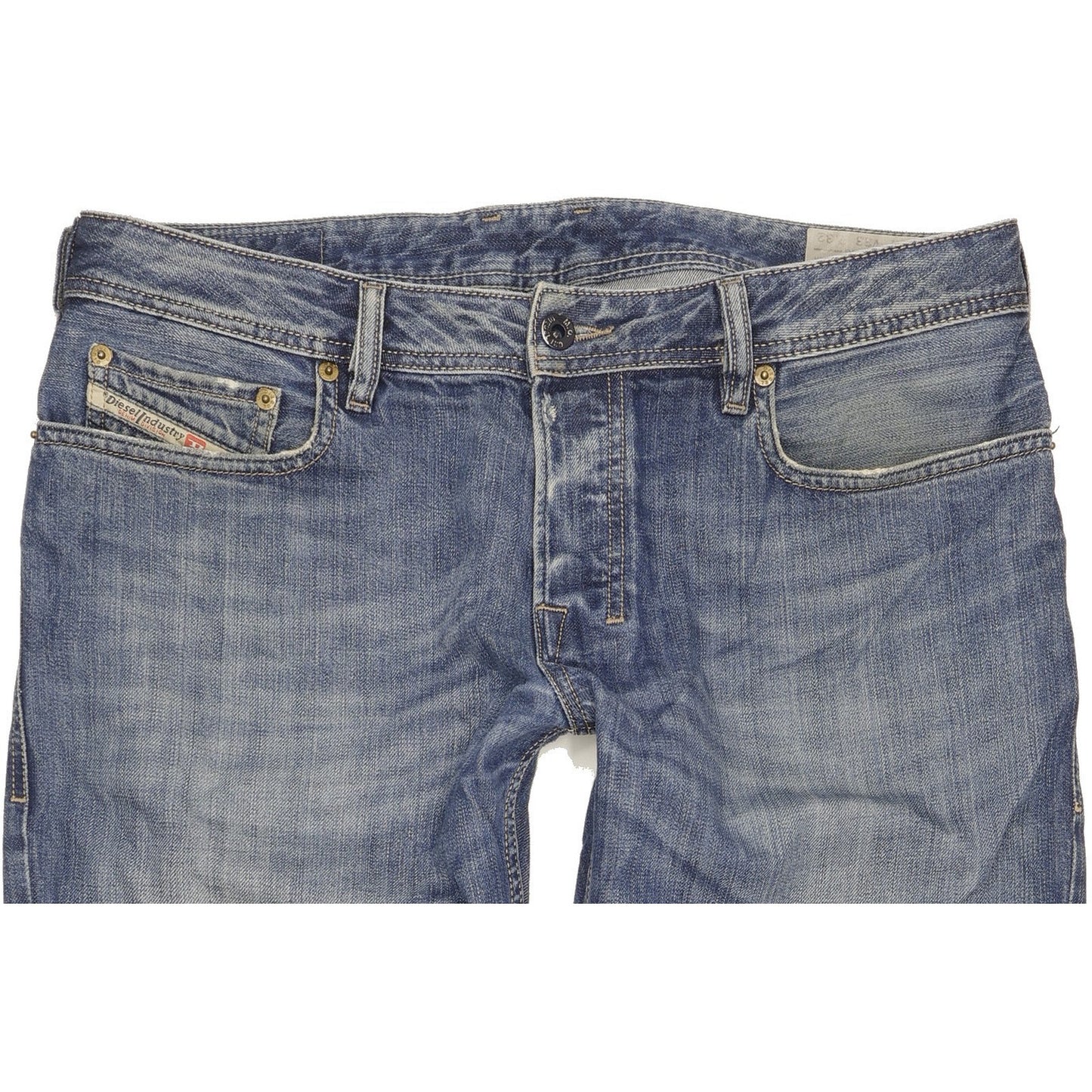 Diesel Zatiny Men Blue Straight Regular Jeans W33 L32