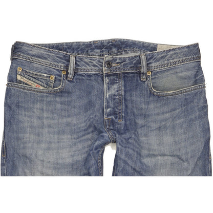 Diesel Zatiny Men Blue Straight Regular Jeans W33 L32