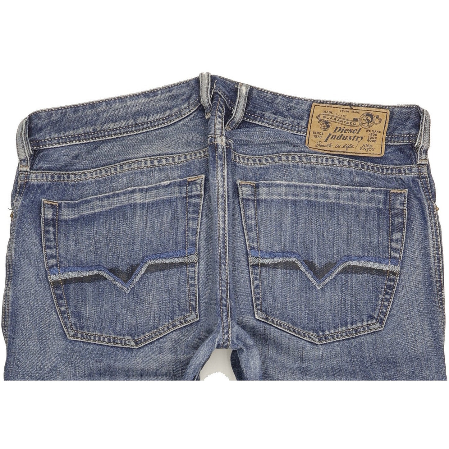 Diesel Zatiny Men Blue Straight Regular Jeans W33 L32