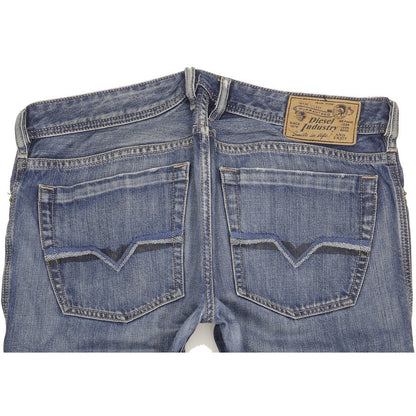 Diesel Zatiny Men Blue Straight Regular Jeans W33 L32