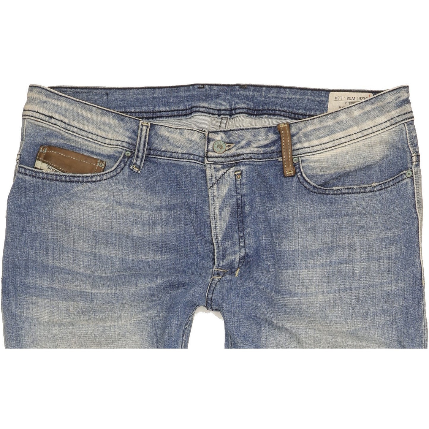 Diesel Viker Men Blue Straight Regular Jeans W38 L34