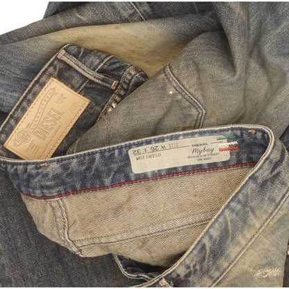 Diesel Myboy Men Blue Straight Slim Jeans W27 L34