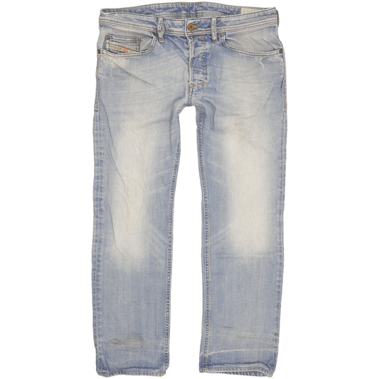 Diesel Safado Men Blue Straight Slim Stretch Jeans W34 L28