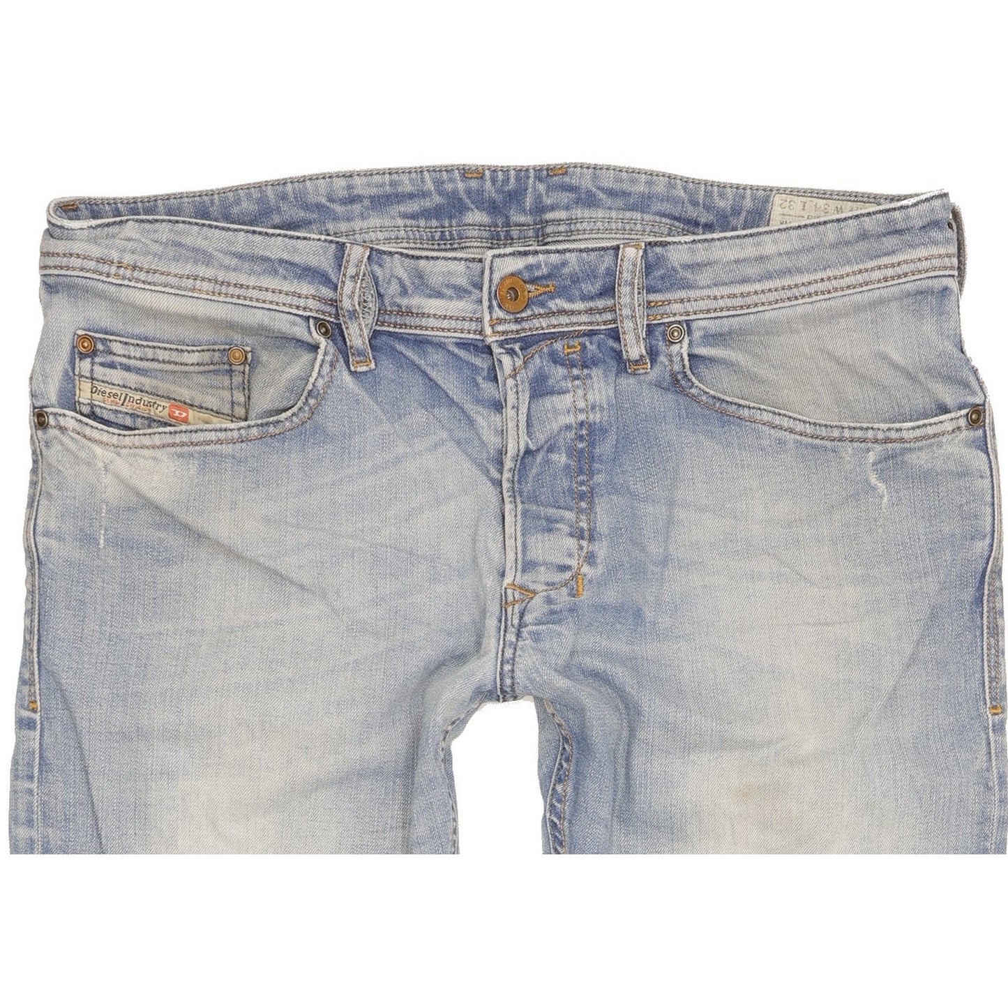 Diesel Safado Men Blue Straight Slim Stretch Jeans W34 L28