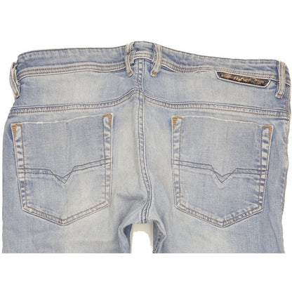 Diesel Safado Men Blue Straight Slim Stretch Jeans W34 L28