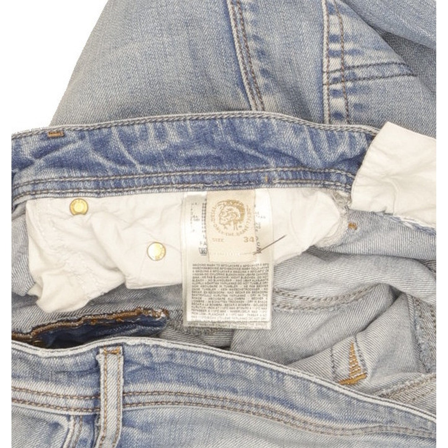 Diesel Safado Men Blue Straight Slim Stretch Jeans W34 L28
