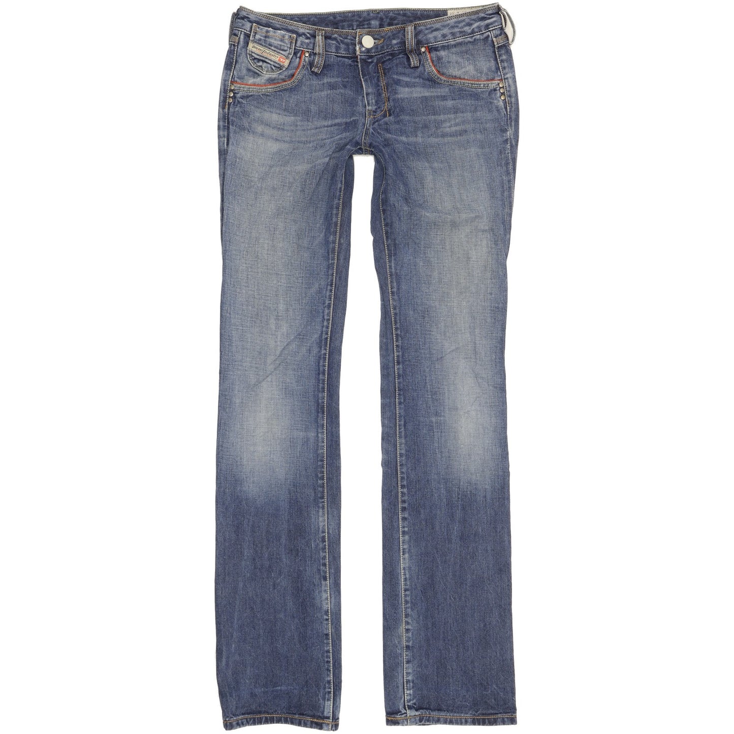 Diesel Cheren Women Blue Straight Slim Jeans W29 L34