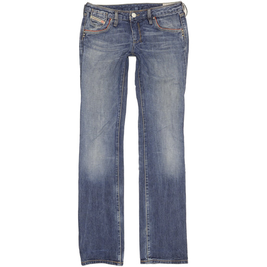 Diesel Cheren Women Blue Straight Slim Jeans W29 L34