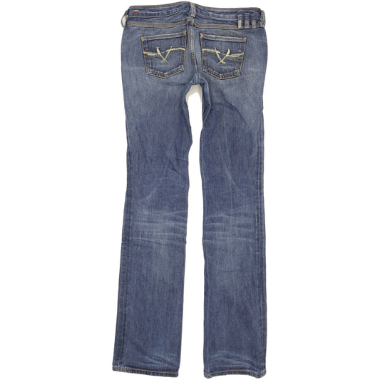 Diesel Cheren Women Blue Straight Slim Jeans W29 L34