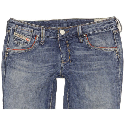 Diesel Cheren Women Blue Straight Slim Jeans W29 L34