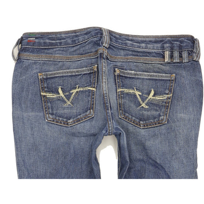 Diesel Cheren Women Blue Straight Slim Jeans W29 L34