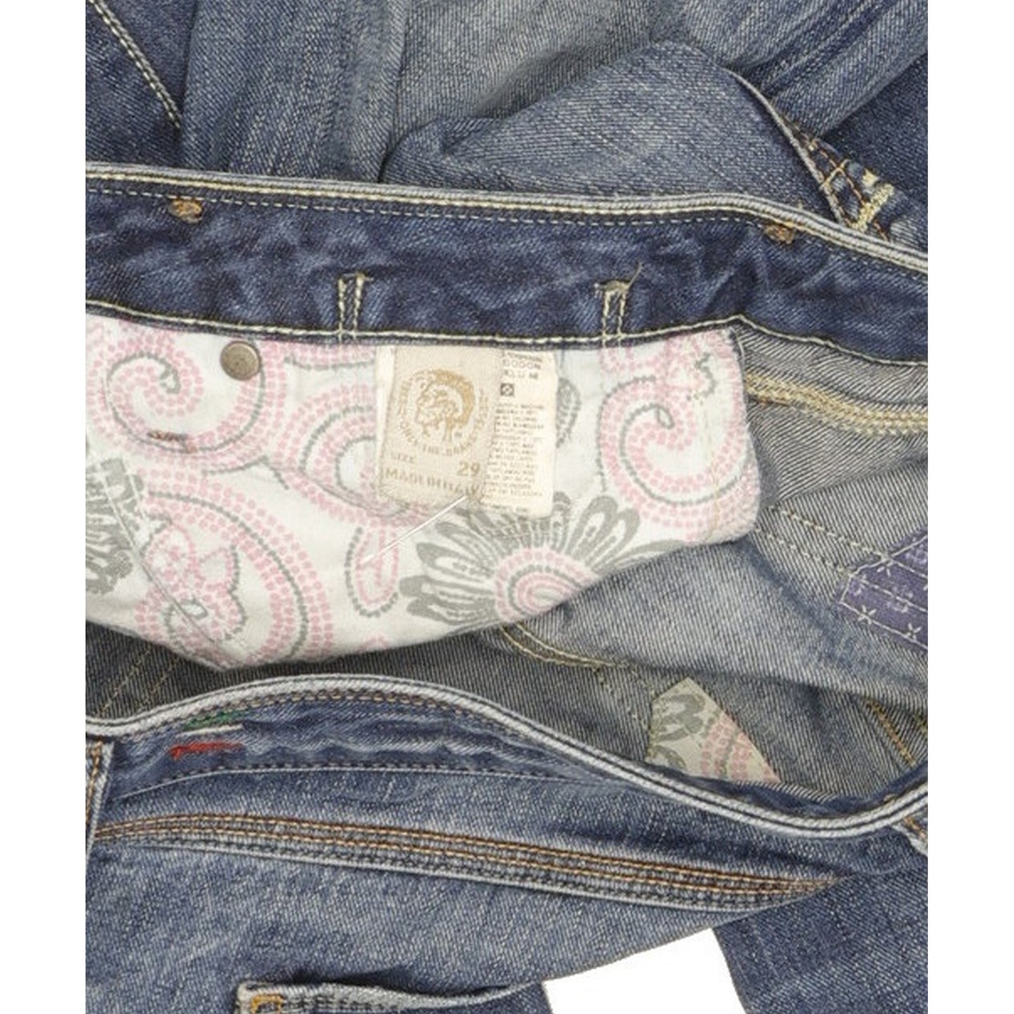 Diesel Cheren Women Blue Straight Slim Jeans W29 L34