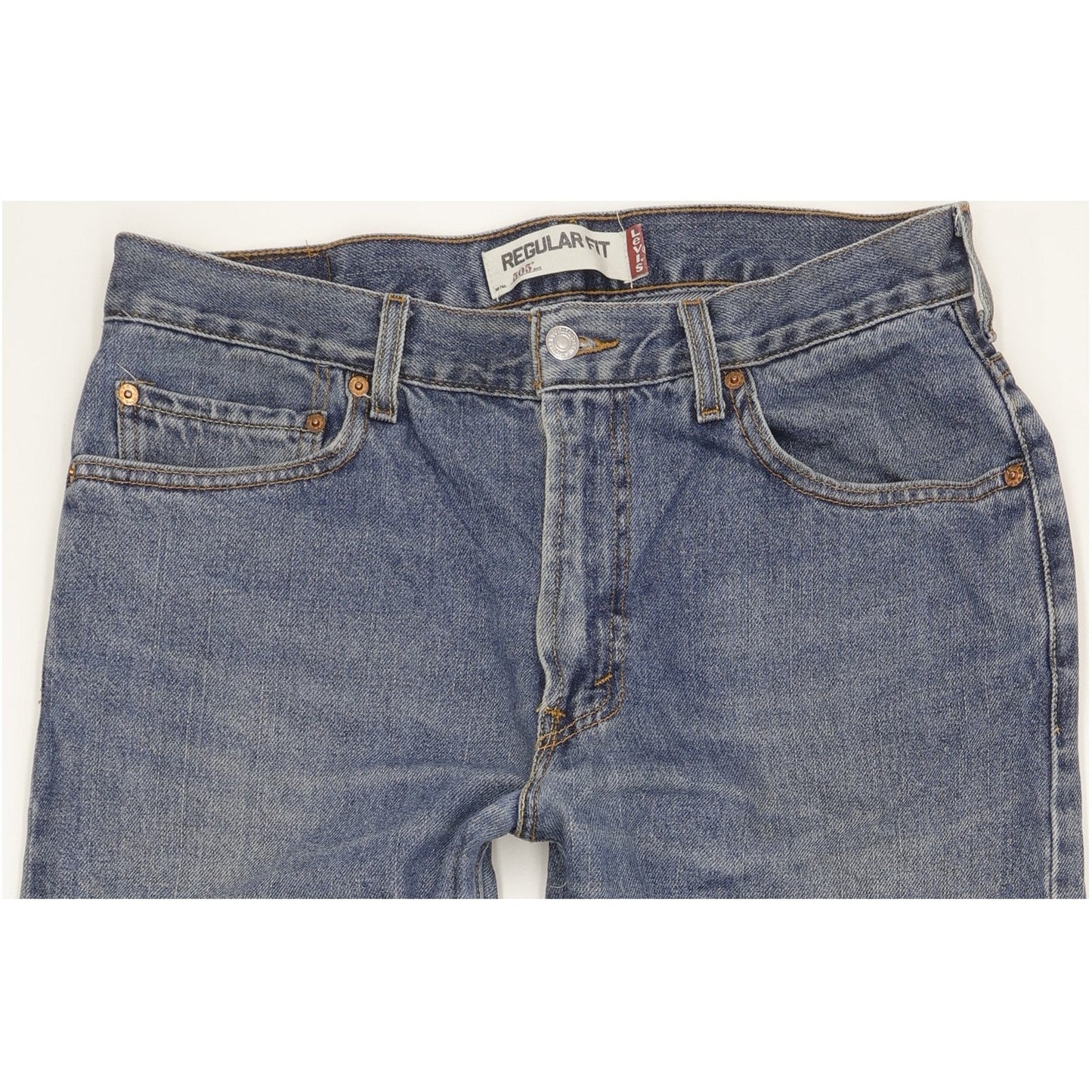 Levi's 505 Men Blue Straight Regular Jeans W34 L32