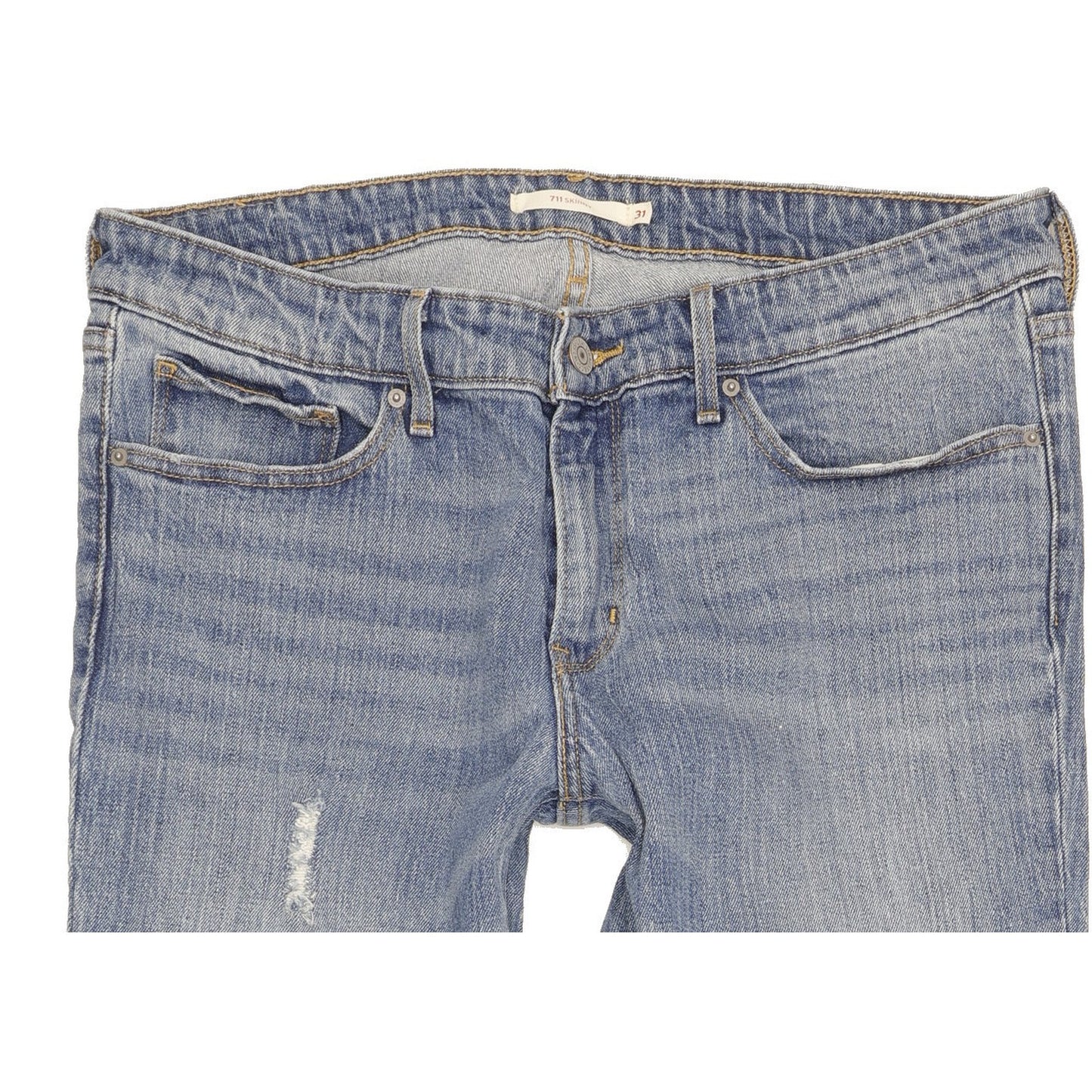 Levi's 711 Women Blue Skinny Slim Stretch Jeans W31 L34