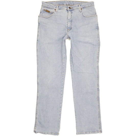 Wrangler Texas Men Blue Straight Regular Stretch Jeans W34 L31