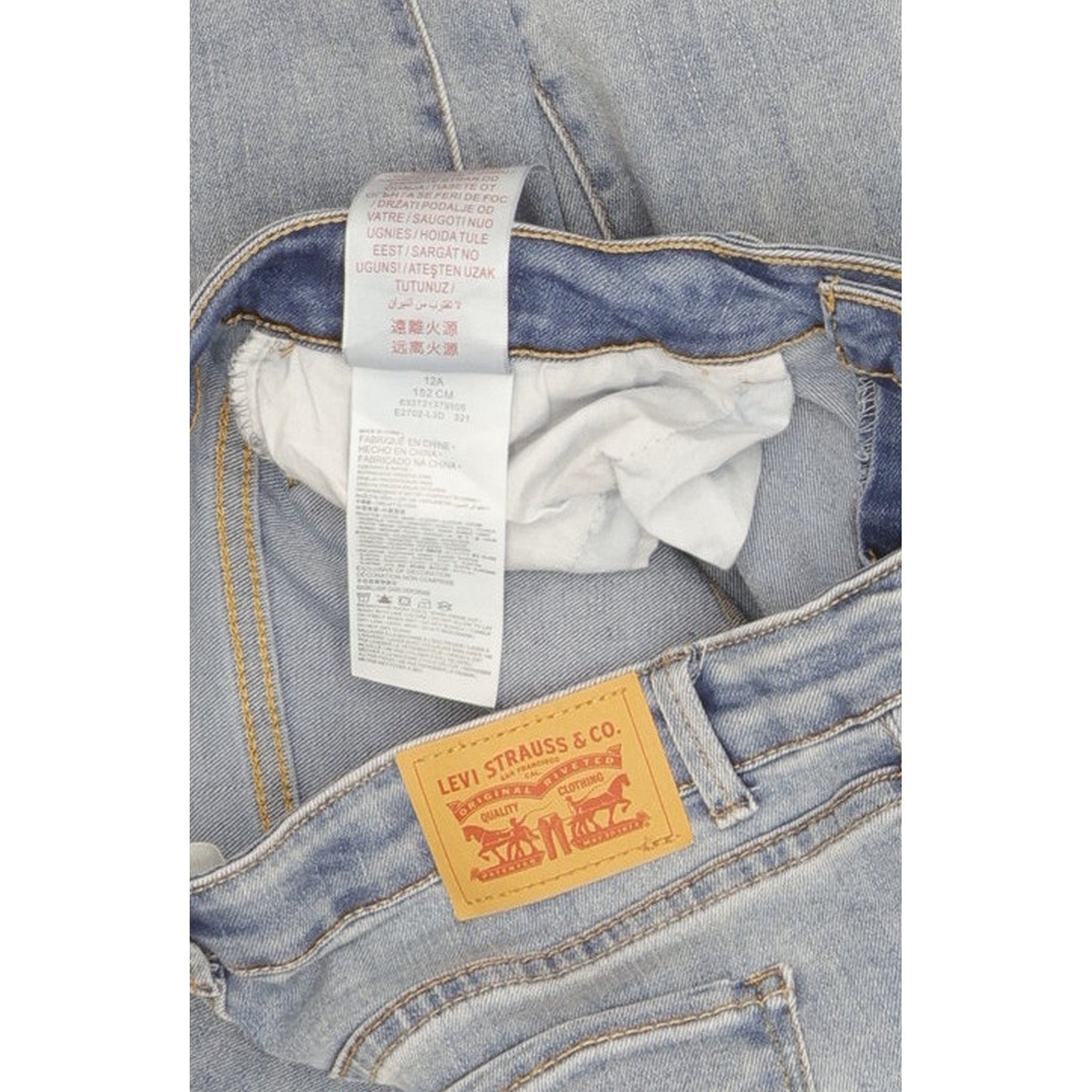 Levi's 710 Kids Blue Skinny Slim Stretch Jeans W26 L27