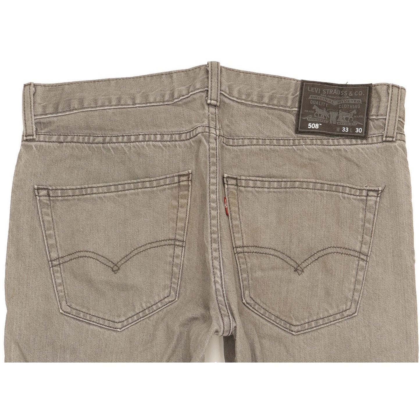 Levi's 508 Men Grey Tapered Slim Jeans W33 L29