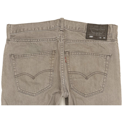 Levi's 508 Men Grey Tapered Slim Jeans W33 L29