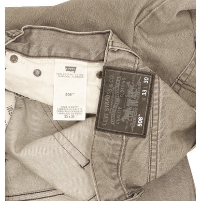 Levi's 508 Men Grey Tapered Slim Jeans W33 L29