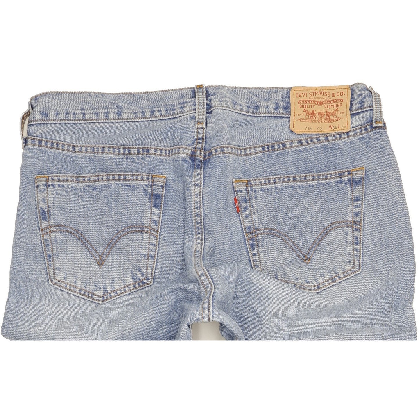 Levi's 751 Men Blue Straight Regular Jeans W38 L33