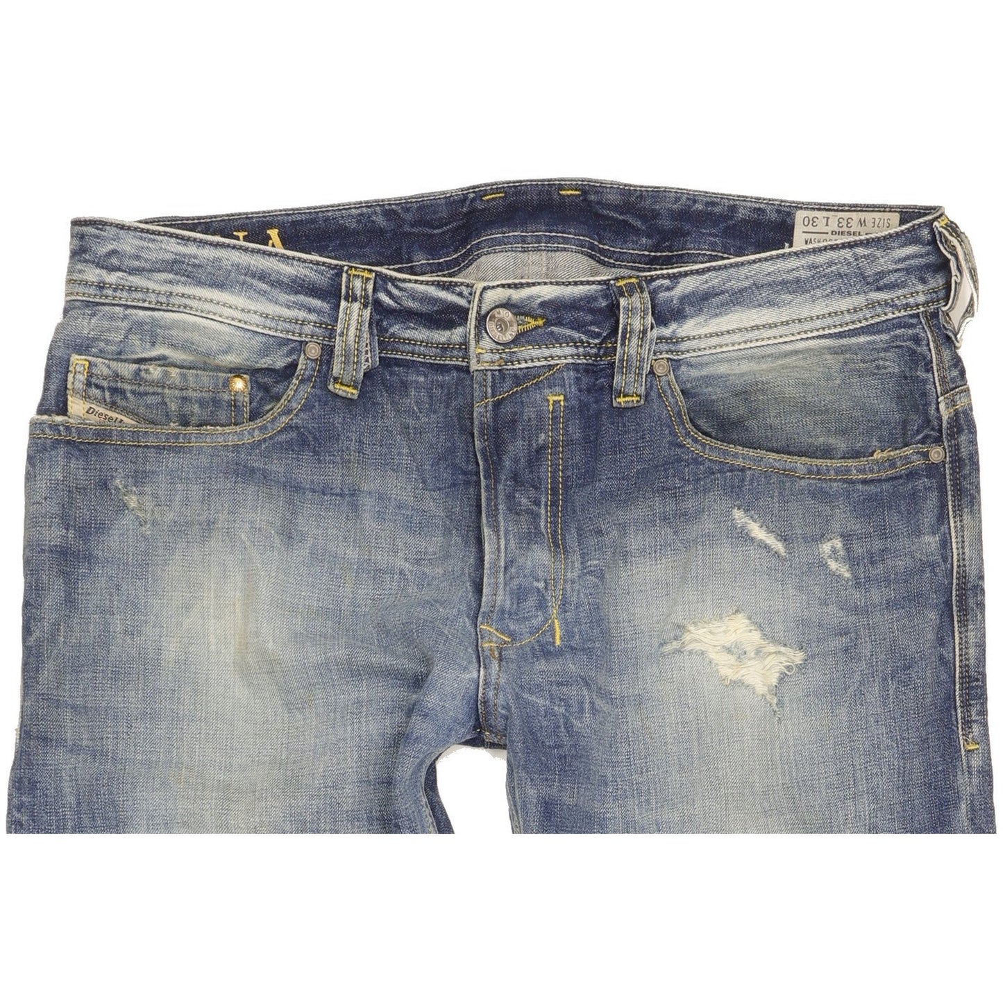 Diesel Safado Men Blue Straight Slim Jeans W33 L30