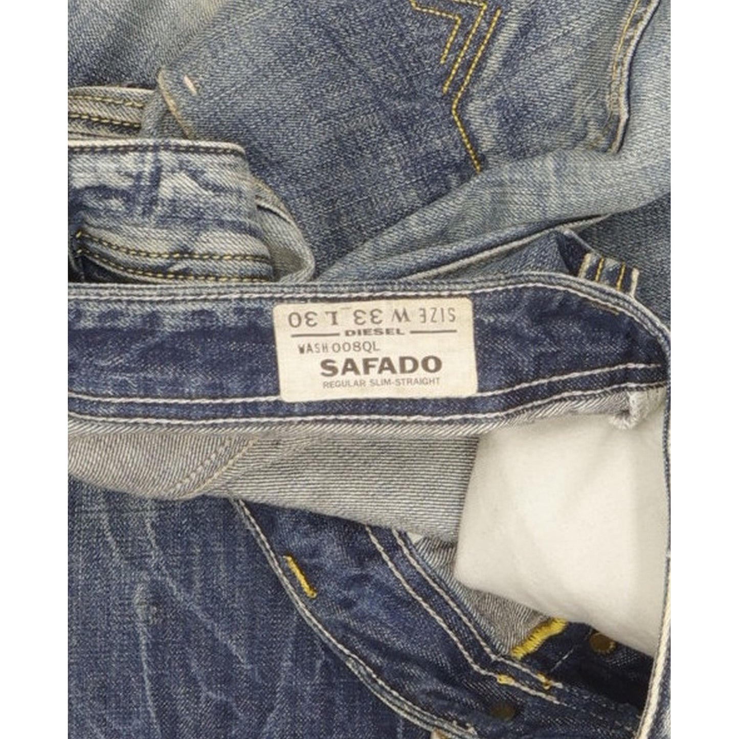 Diesel Safado Men Blue Straight Slim Jeans W33 L30