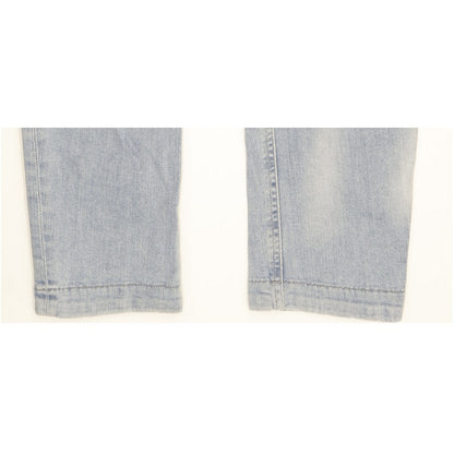Diesel Eazee Blue Tapered Relaxed Boyfriend Stretch Jeans High Waisted W30 L28