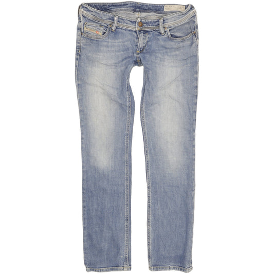Diesel Lowky Women Blue Straight Slim Stretch Jeans W30 L31