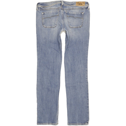 Diesel Lowky Women Blue Straight Slim Stretch Jeans W30 L31