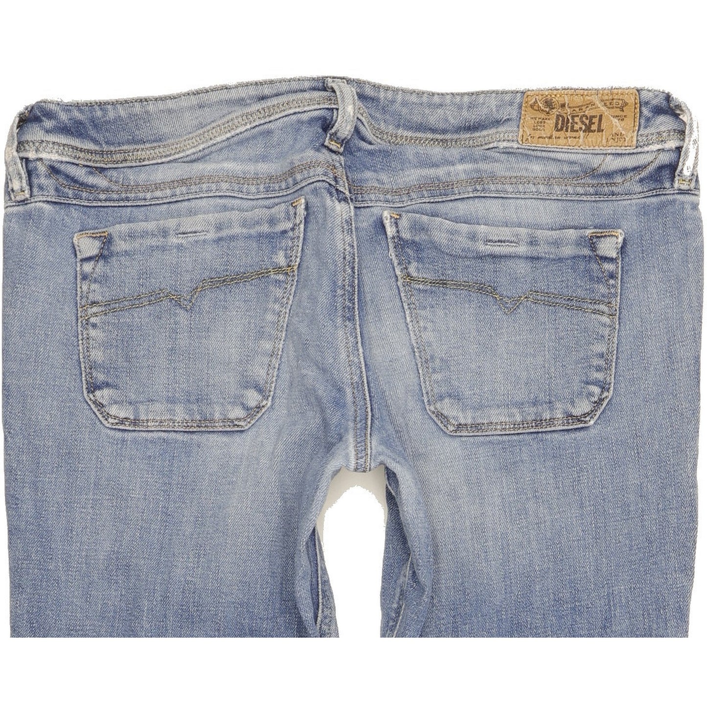 Diesel Lowky Women Blue Straight Slim Stretch Jeans W30 L31