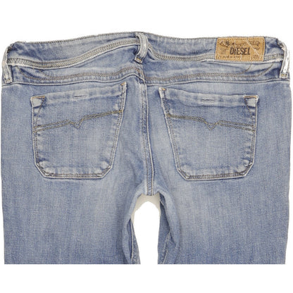 Diesel Lowky Women Blue Straight Slim Stretch Jeans W30 L31