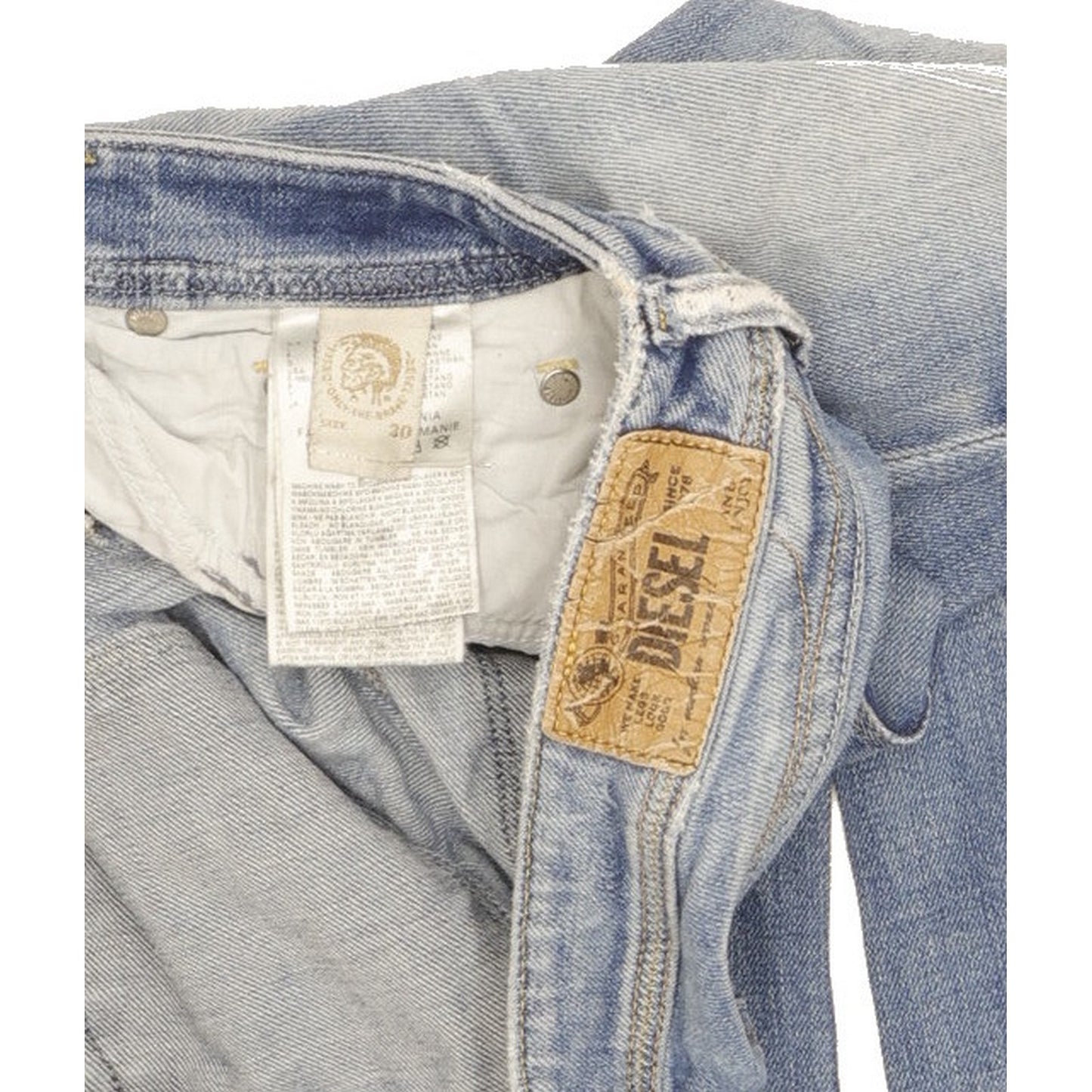Diesel Lowky Women Blue Straight Slim Stretch Jeans W30 L31