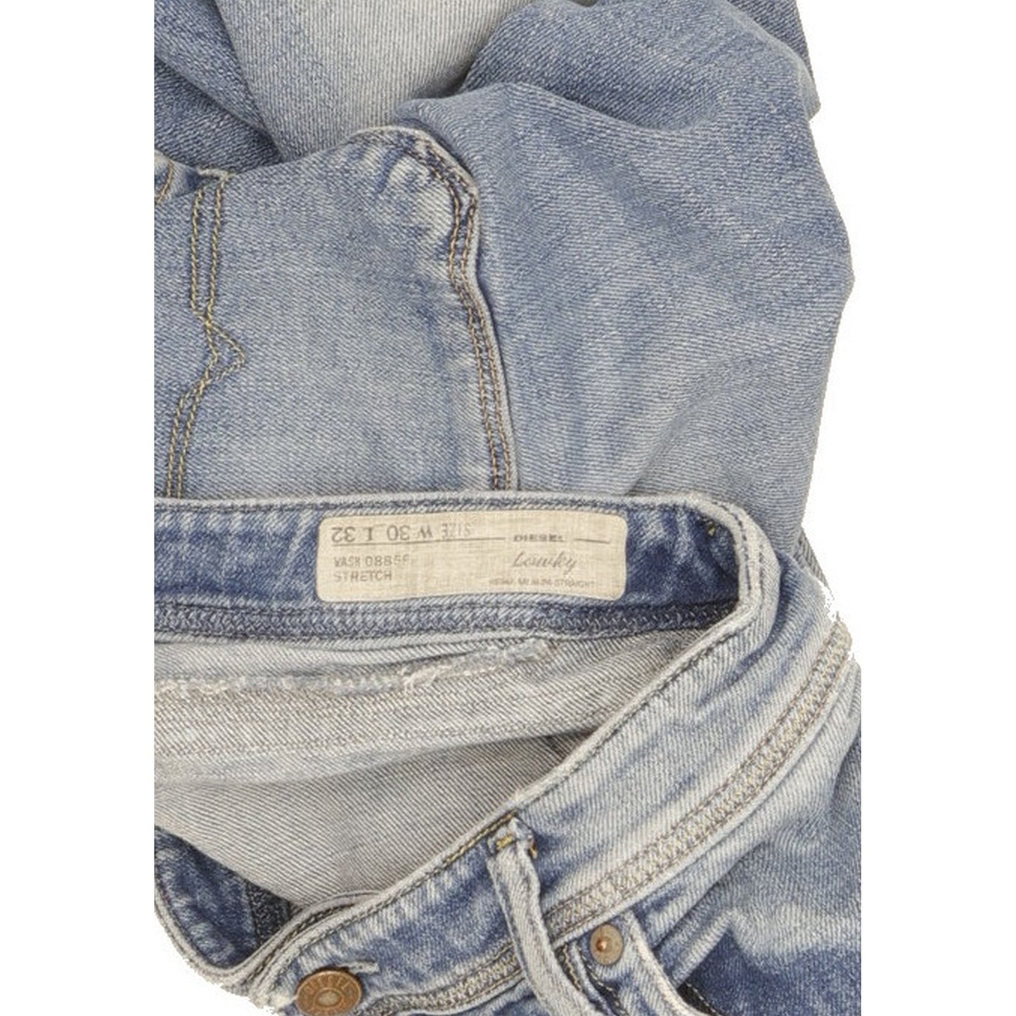 Diesel Lowky Women Blue Straight Slim Stretch Jeans W30 L31