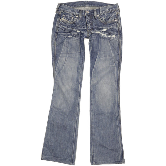 Diesel Zink Women Blue Bootcut Slim Jeans W28 L32