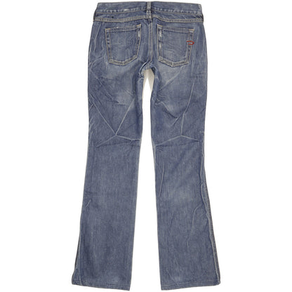 Diesel Zink Women Blue Bootcut Slim Jeans W28 L32