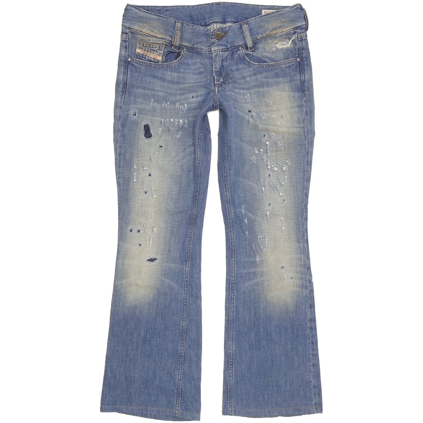 Diesel Louvely Women Blue Bootcut Slim Jeans W29 L29
