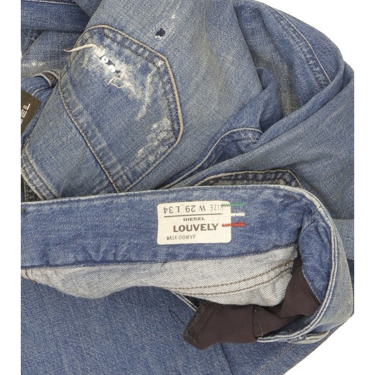 Diesel Louvely Women Blue Bootcut Slim Jeans W29 L29