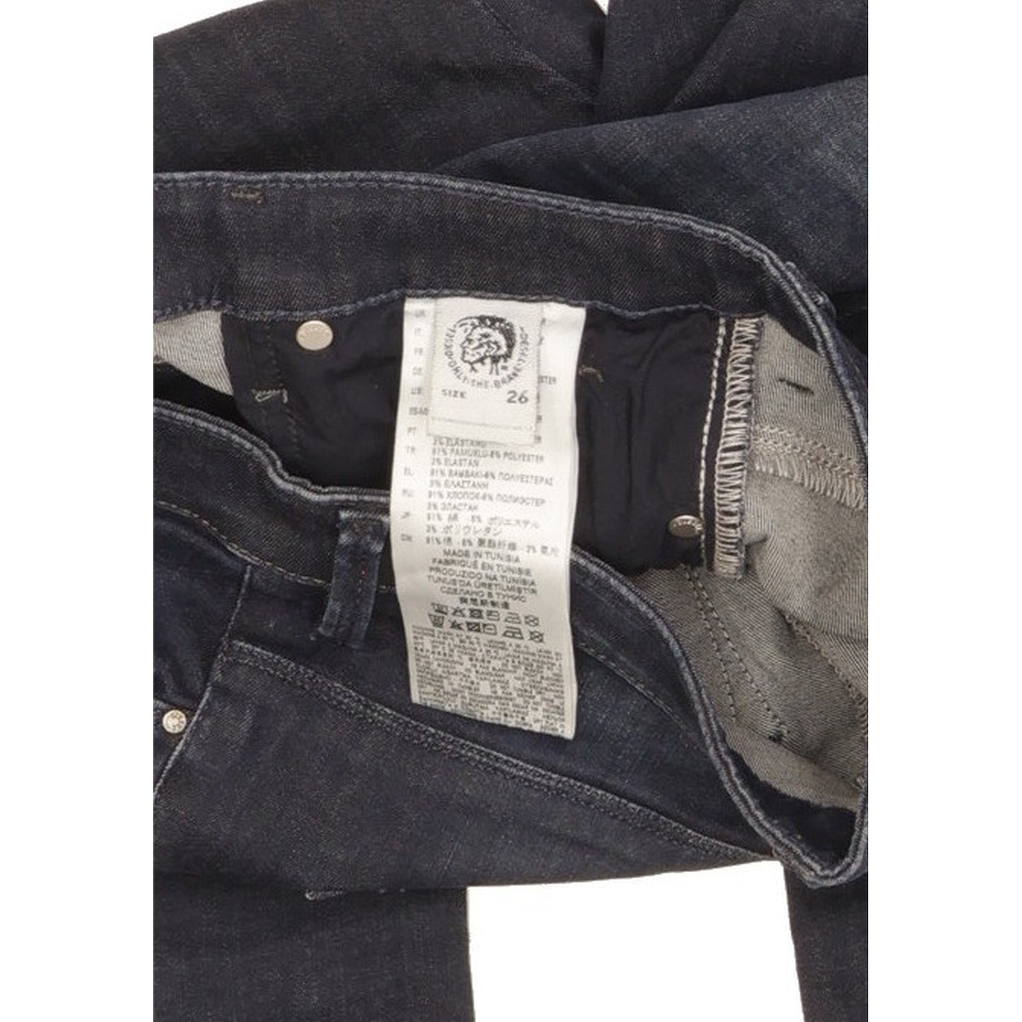 Diesel Skinzee Women Blue Skinny Slim Stretch Jeans W26 L28