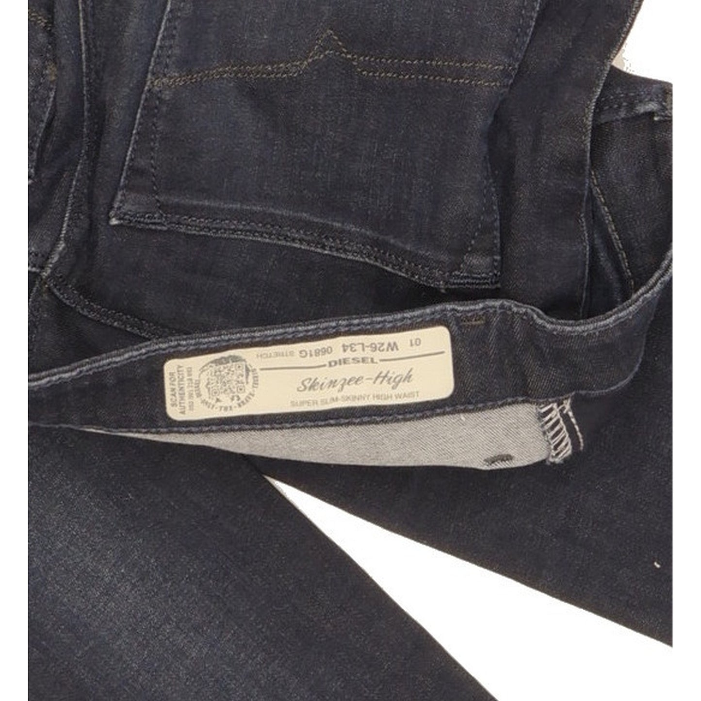 Diesel Skinzee Women Blue Skinny Slim Stretch Jeans W26 L28