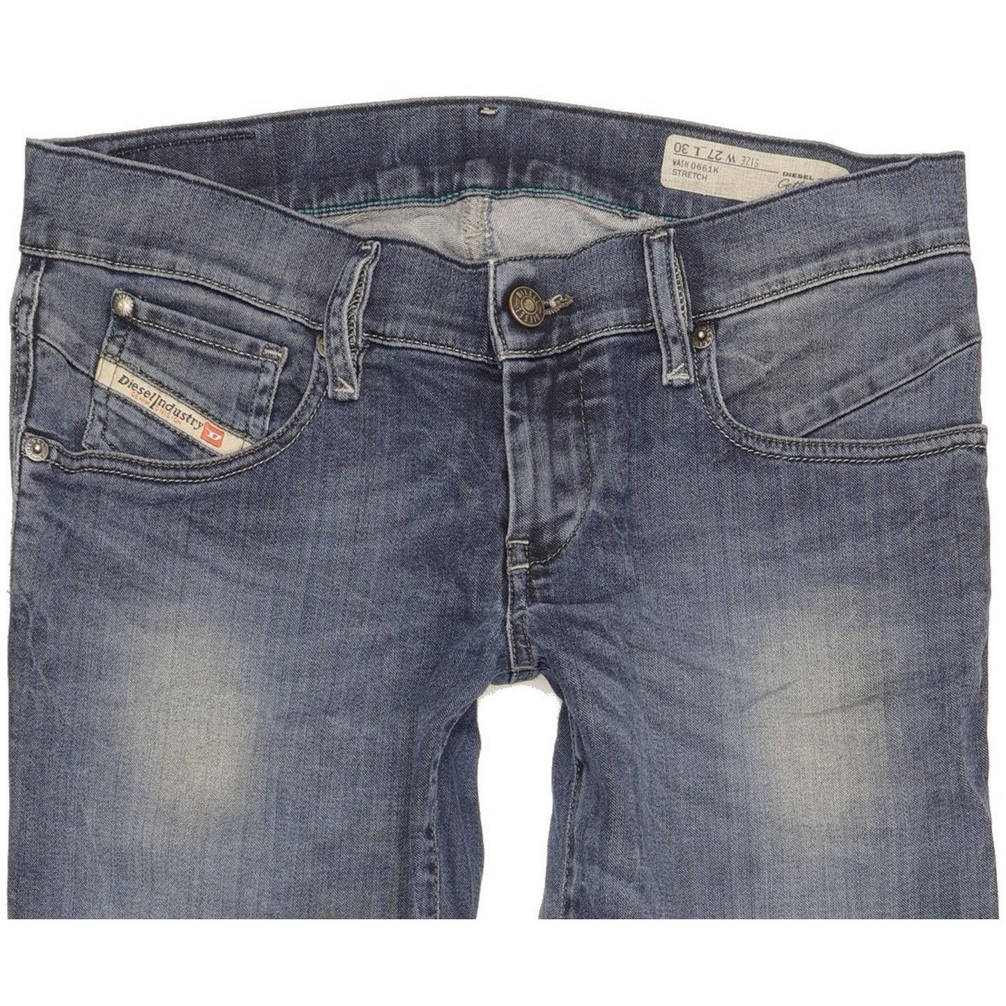 Diesel Getlegg Women Blue Skinny Slim Stretch Jeans W27 L26