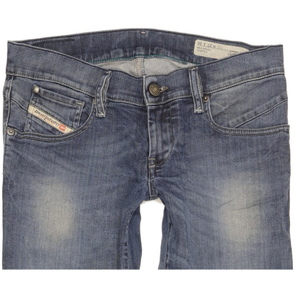 Diesel Getlegg Women Blue Skinny Slim Stretch Jeans W27 L26