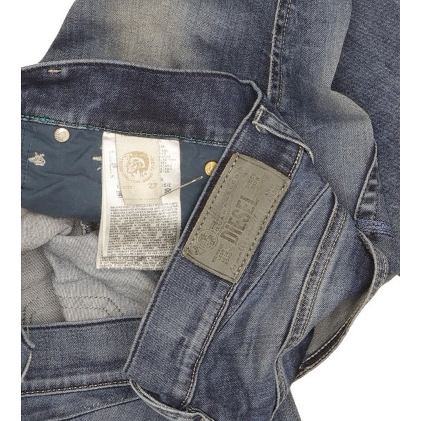Diesel Getlegg Women Blue Skinny Slim Stretch Jeans W27 L26