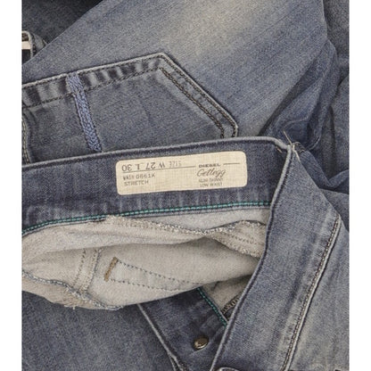 Diesel Getlegg Women Blue Skinny Slim Stretch Jeans W27 L26