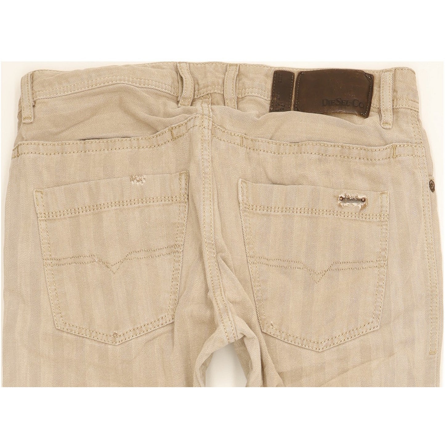 Diesel Braddom Men Beige Tapered Slim Jeans W31 L32