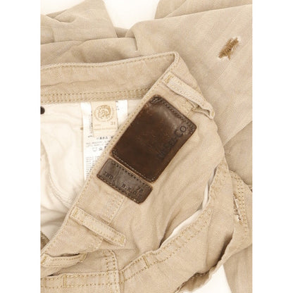 Diesel Braddom Men Beige Tapered Slim Jeans W31 L32