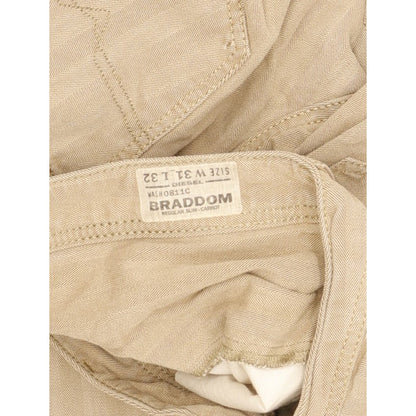 Diesel Braddom Men Beige Tapered Slim Jeans W31 L32