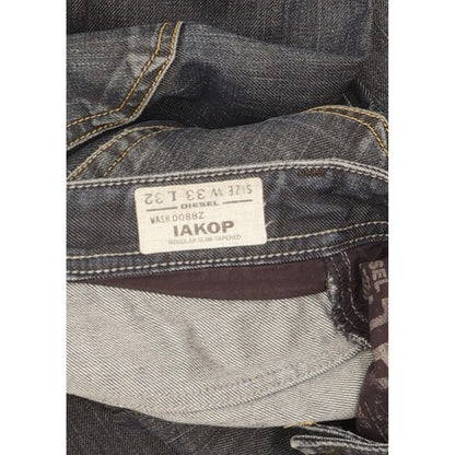Diesel Iakop Men Blue Tapered Slim Jeans W33 L31