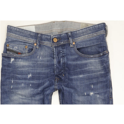 Diesel Tepphar Men Blue Skinny Slim Stretch Jeans W30 L34