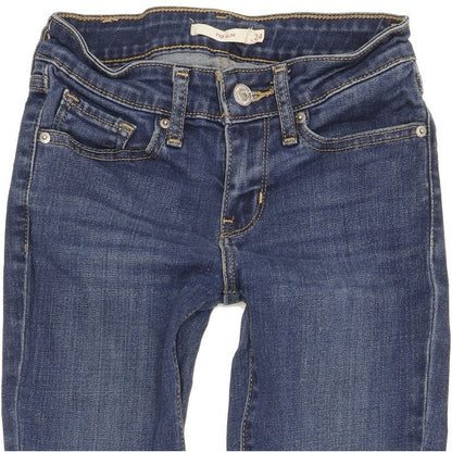 Levi's 712 Women Blue Straight Slim Stretch Jeans W24 L29