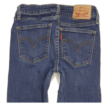 Levi's 712 Women Blue Straight Slim Stretch Jeans W24 L29